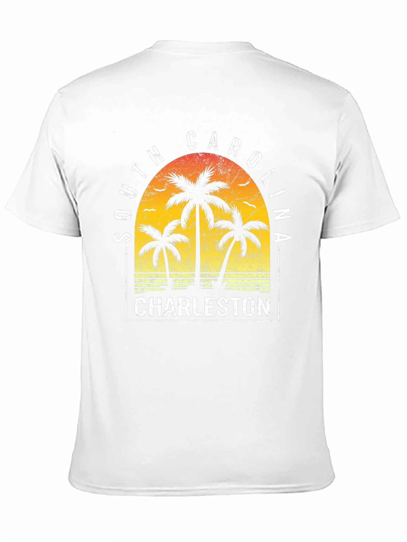 Camiseta Charleston Carolina del Sur diseño tropical