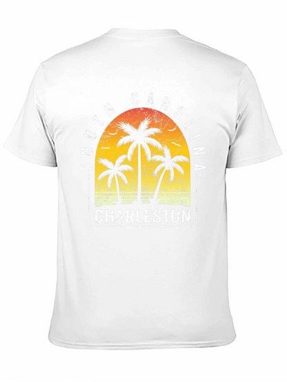 Camiseta Charleston Carolina del Sur diseño tropical