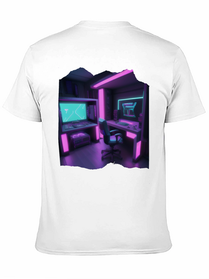 Camiseta Gamer Retro - Sala de Juegos Neón