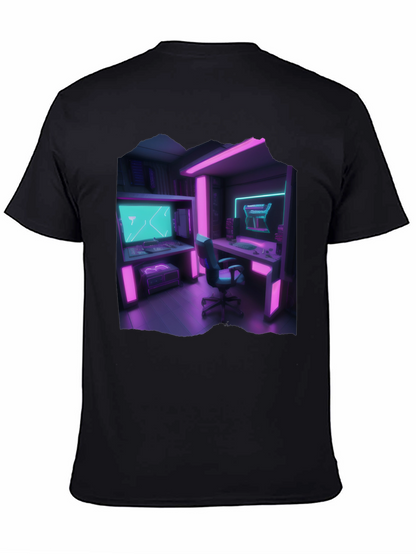 Camiseta Gamer Retro - Sala de Juegos Neón