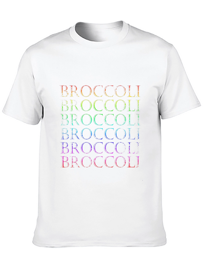 Camiseta Hombre Broccoli Arcoíris - Diseño Divertido