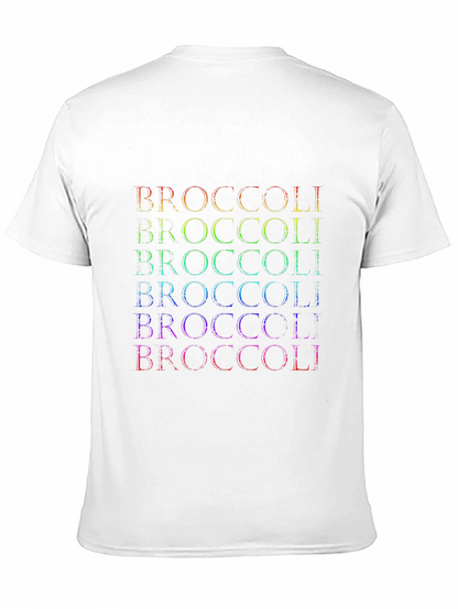 Camiseta Hombre Broccoli Arcoíris - Diseño Divertido
