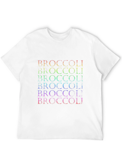 Camiseta Hombre Broccoli Arcoíris - Diseño Divertido