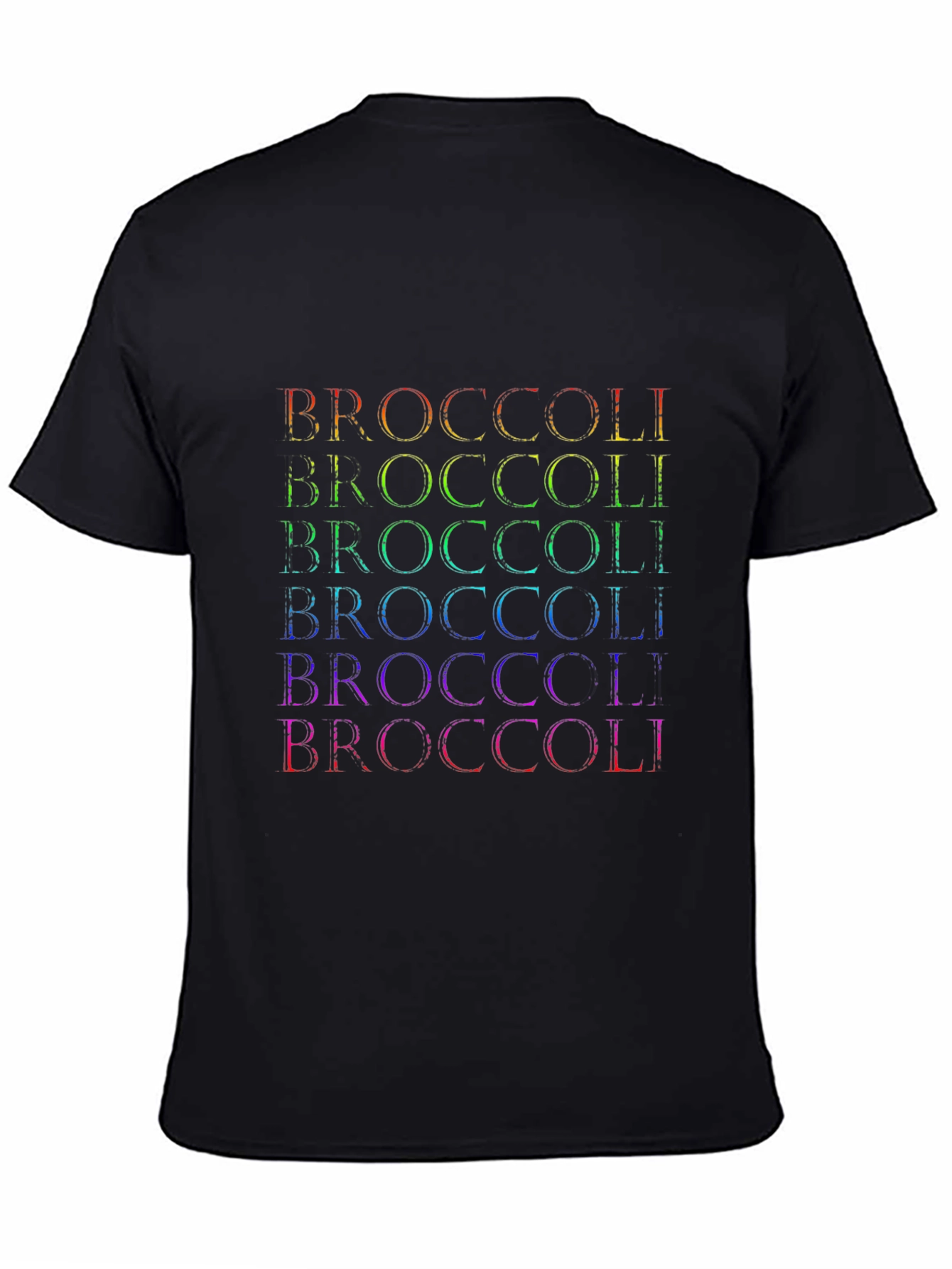 Camiseta Hombre Broccoli Arcoíris - Diseño Divertido