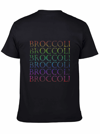 Camiseta Hombre Broccoli Arcoíris - Diseño Divertido
