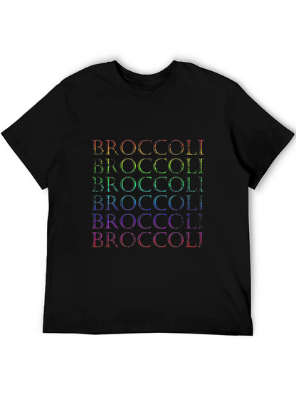 Camiseta Hombre Broccoli Arcoíris - Diseño Divertido
