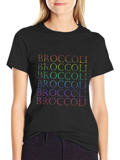 Camiseta Hombre Broccoli Arcoíris - Diseño Divertido