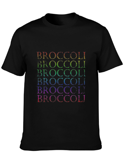 Camiseta Hombre Broccoli Arcoíris - Diseño Divertido