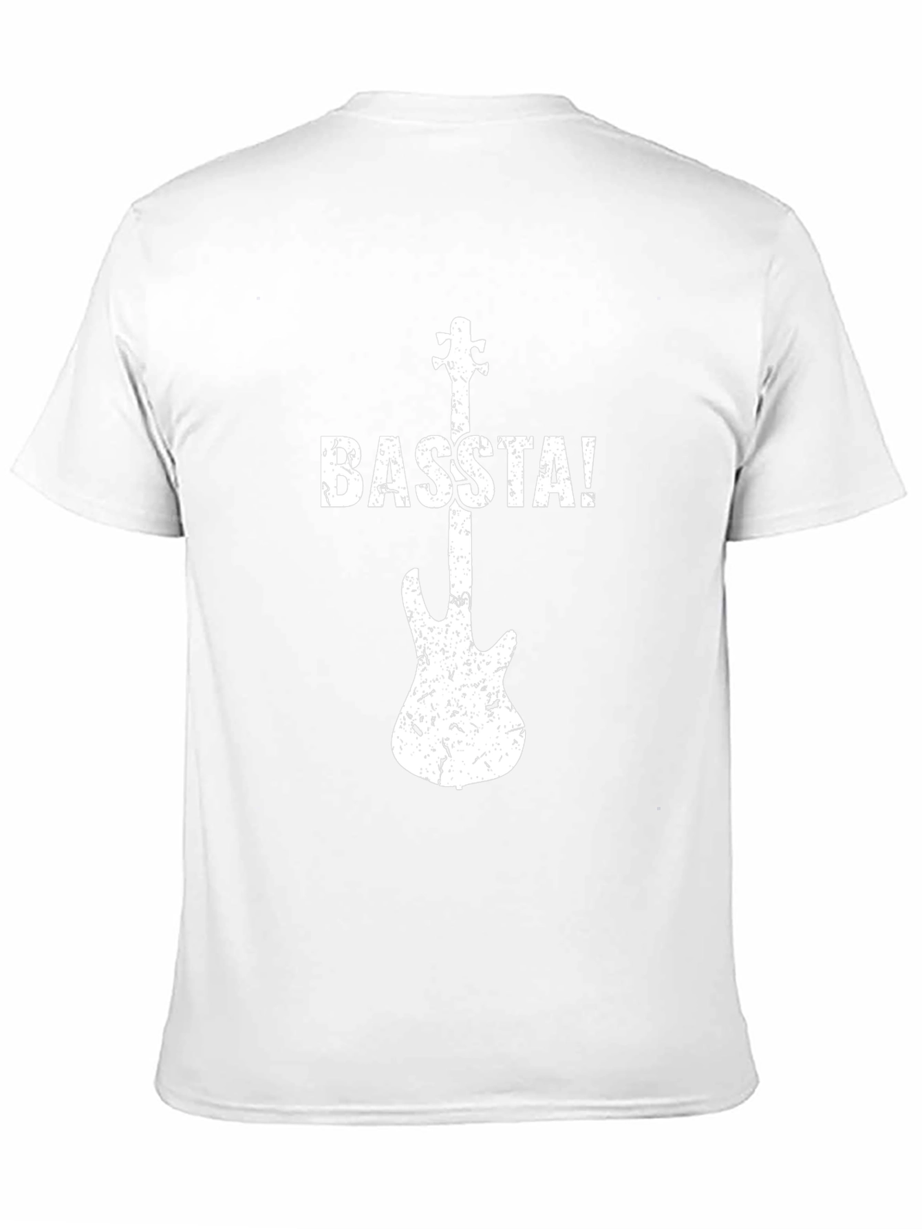 Camiseta Negra con Diseño de Guitarra BASTA!
