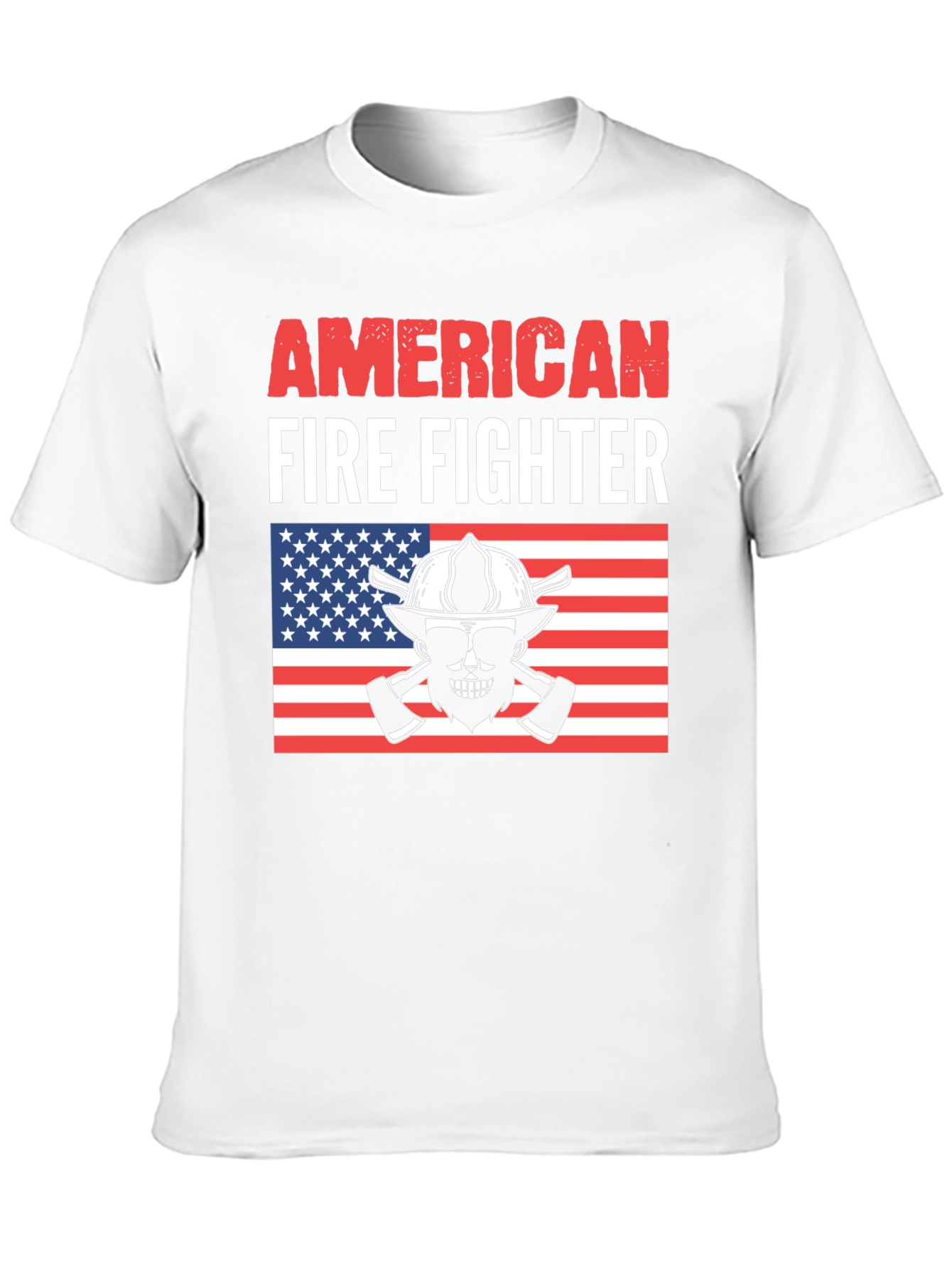 Camiseta Bombero Americano - Diseño Patriótico
