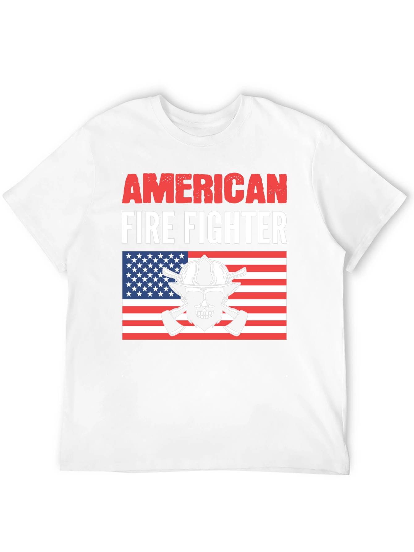 Camiseta Bombero Americano - Diseño Patriótico