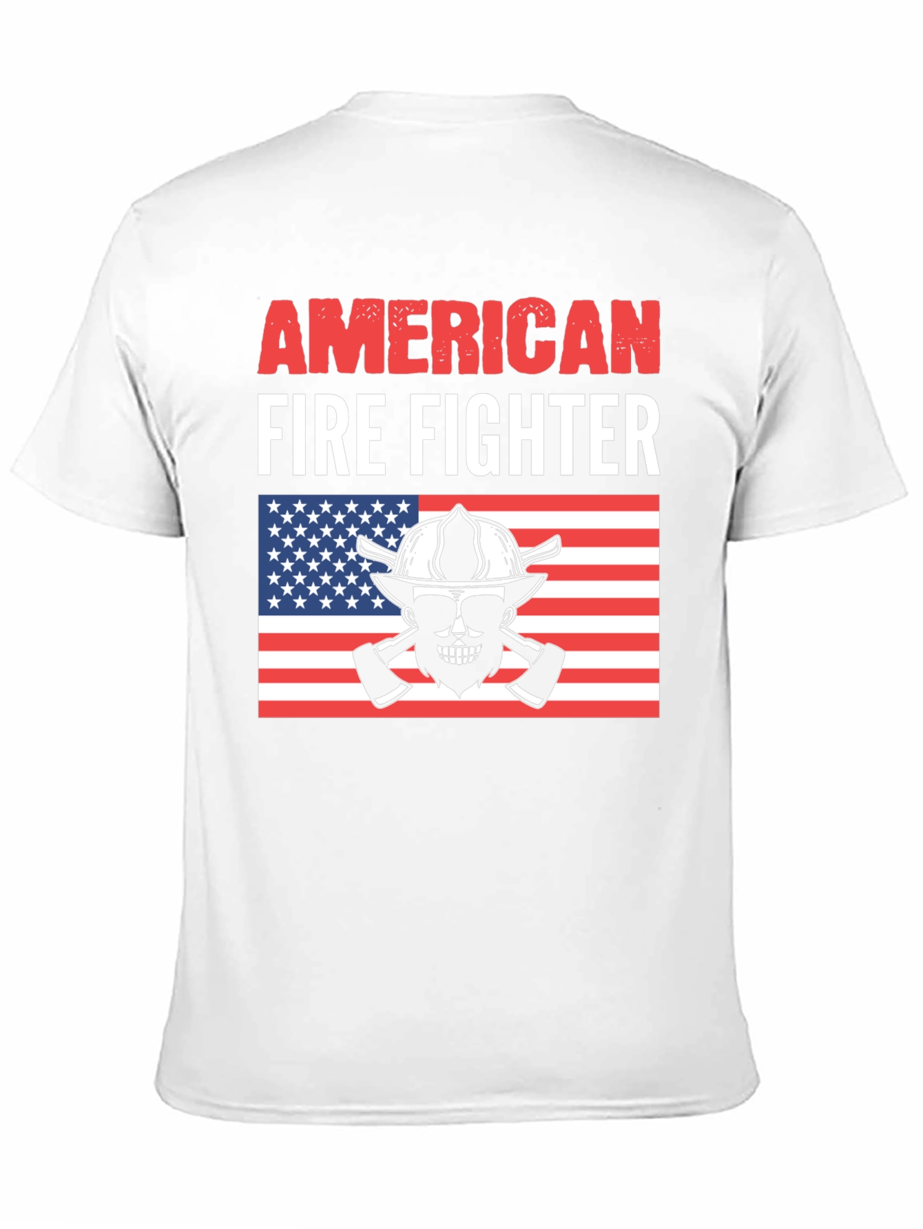 Camiseta Bombero Americano - Diseño Patriótico