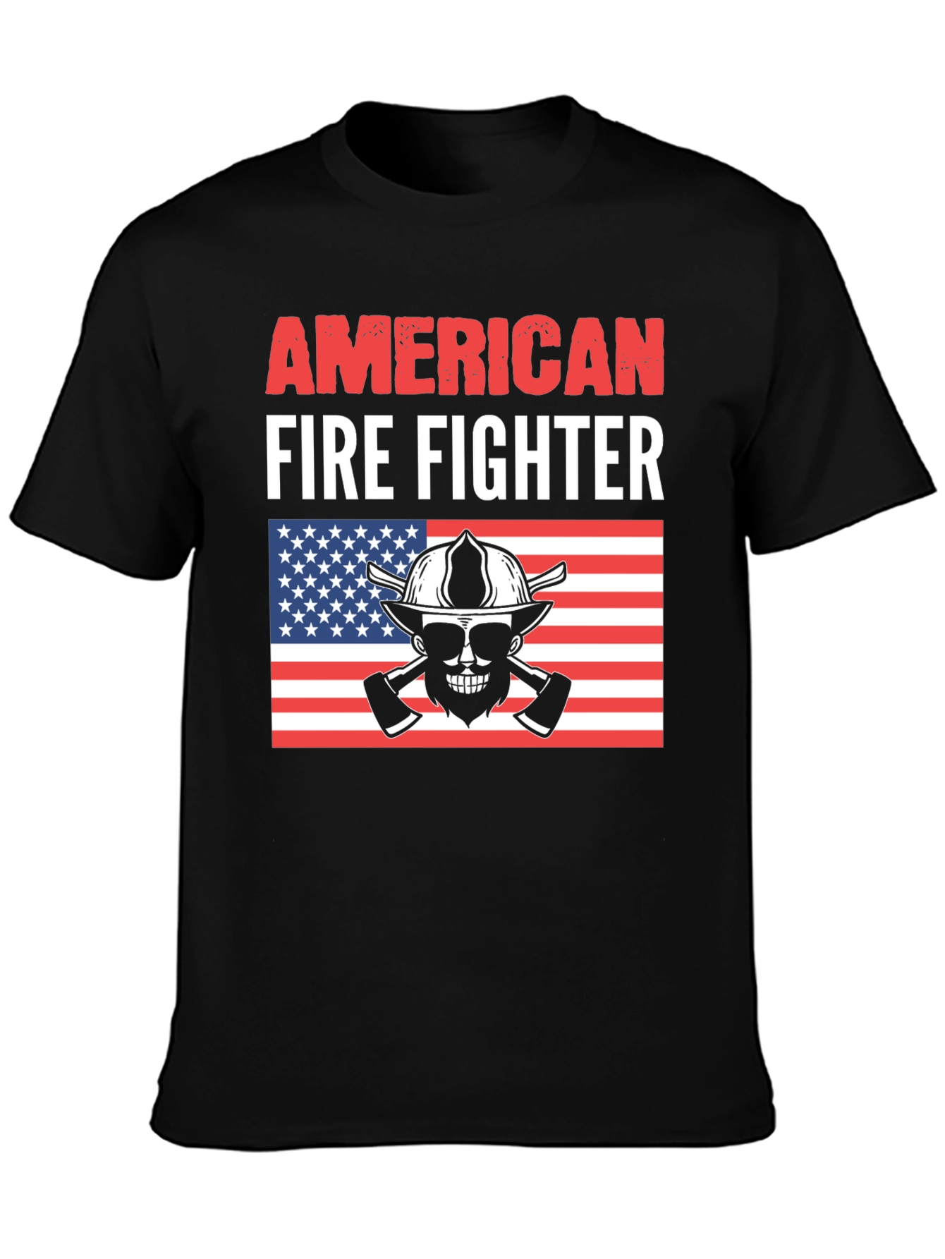 Camiseta Bombero Americano - Diseño Patriótico