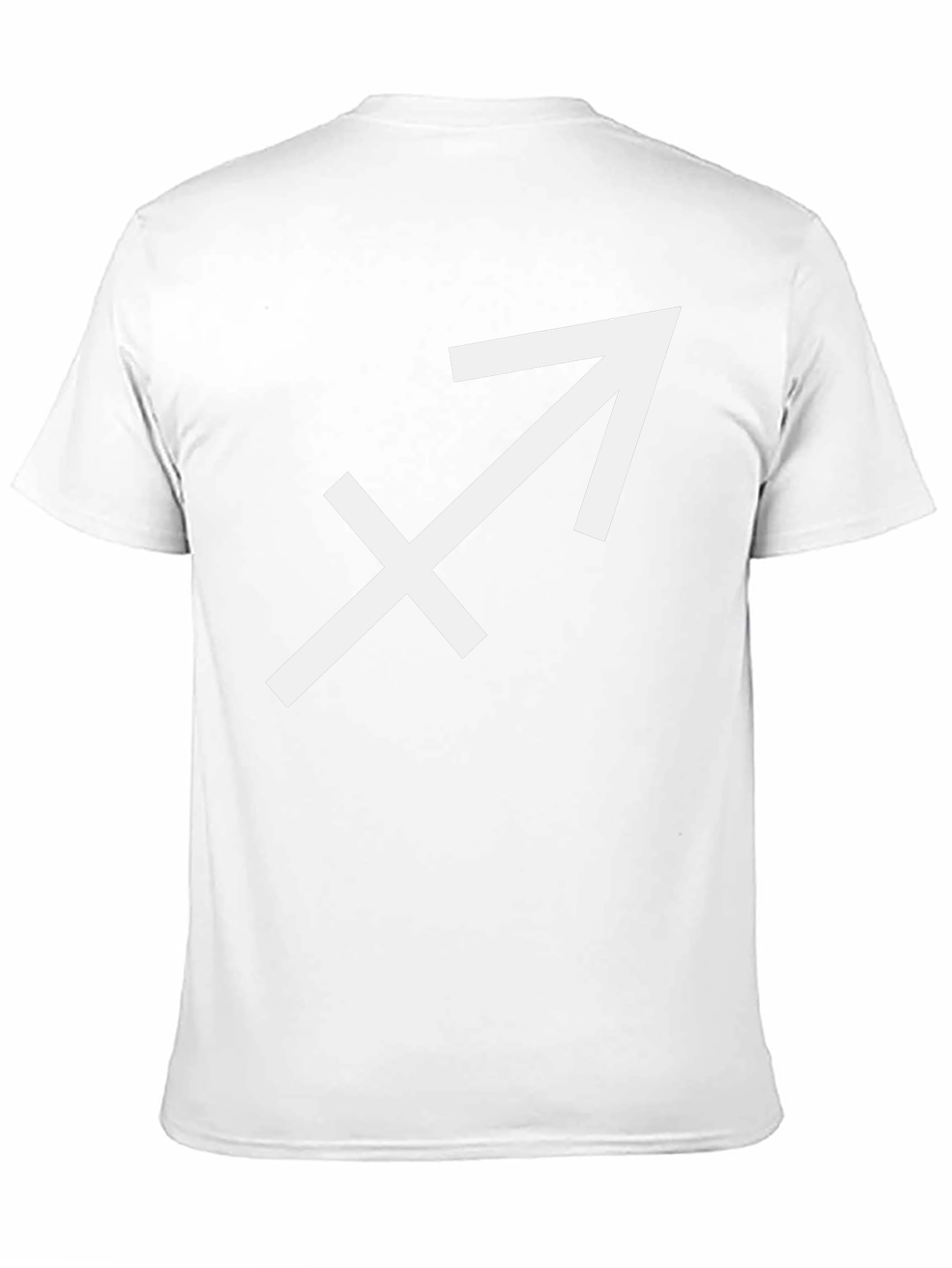 Camiseta Negra Signo Sagitario Casual Hombre