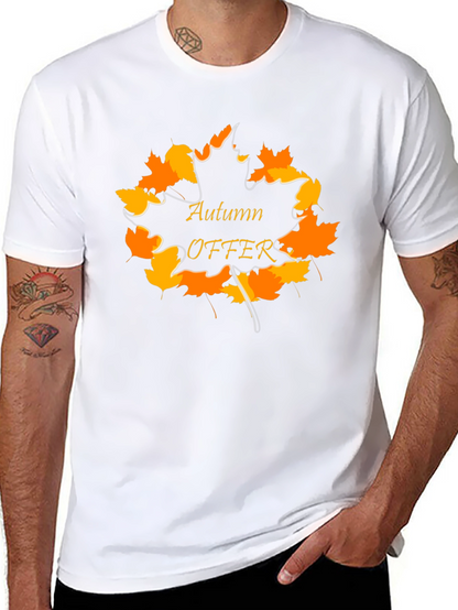 Camiseta Negra Otoño Oferta para Hombre