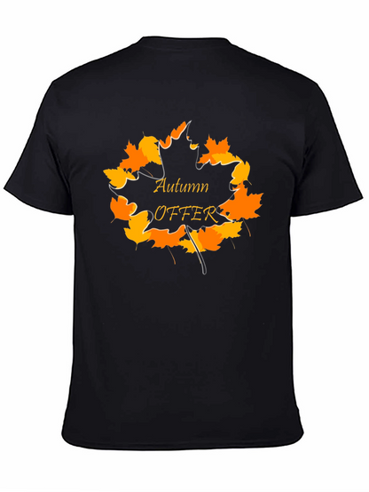 Camiseta Negra Otoño Oferta para Hombre