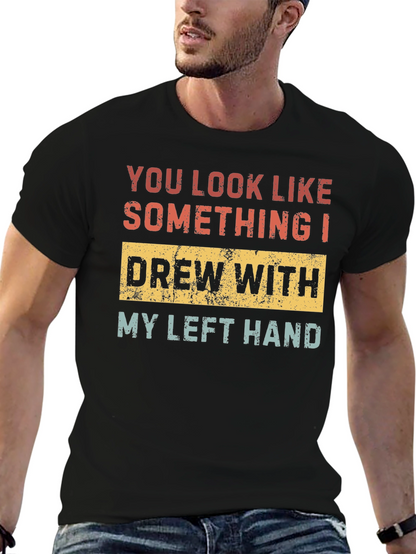 Camiseta con Frase Divertida: Dibujado con la Izquierda