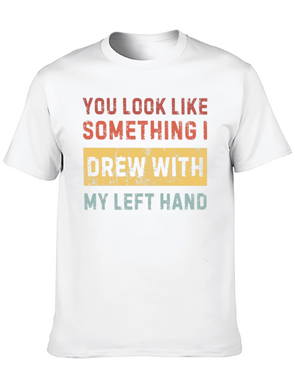 Camiseta con Frase Divertida: Dibujado con la Izquierda