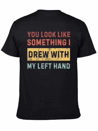 Camiseta con Frase Divertida: Dibujado con la Izquierda