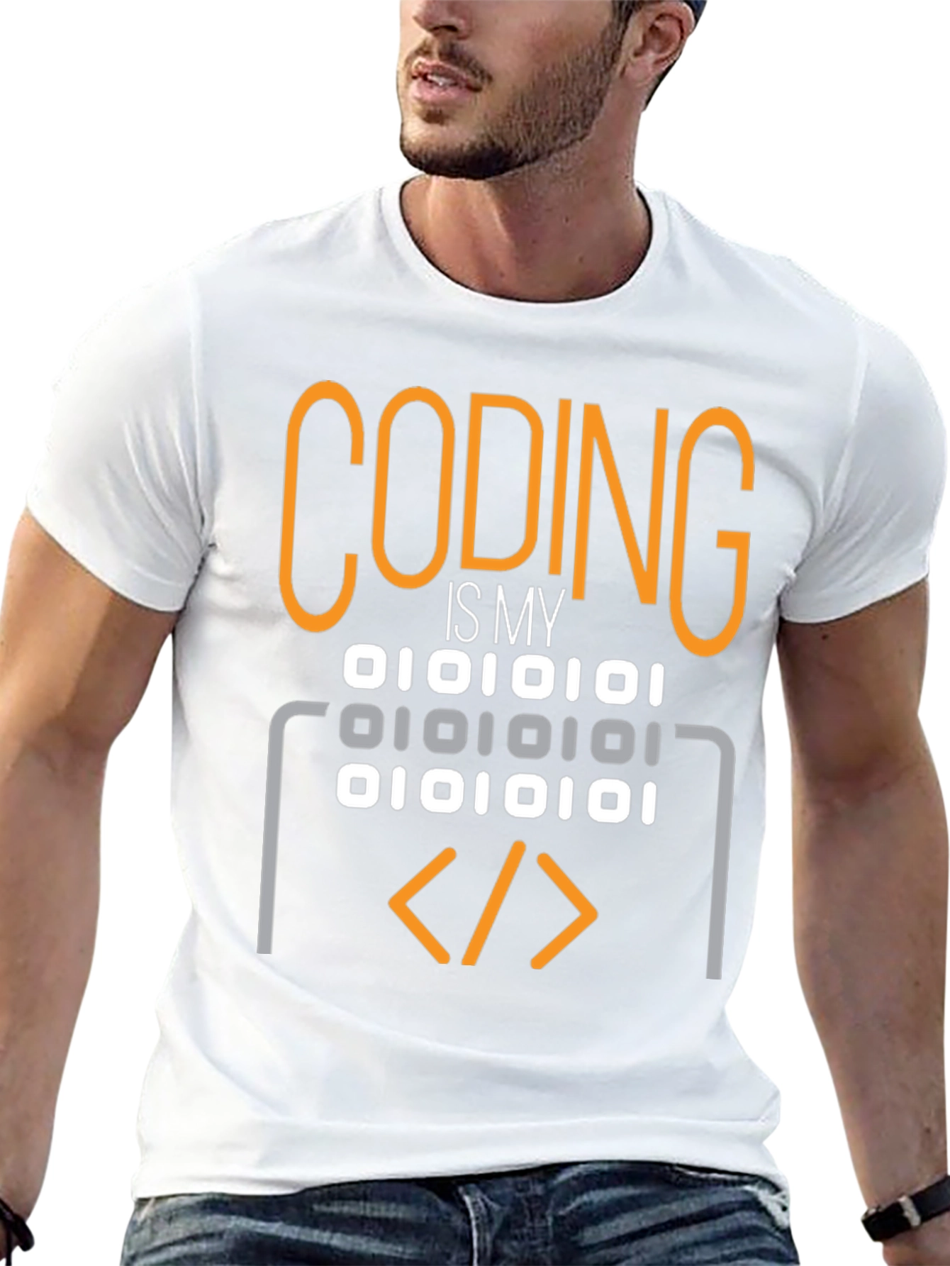 Camiseta Coding is My: Diseño Binario para Programadores