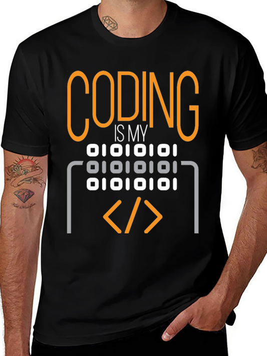 Camiseta Coding is My: Diseño Binario para Programadores