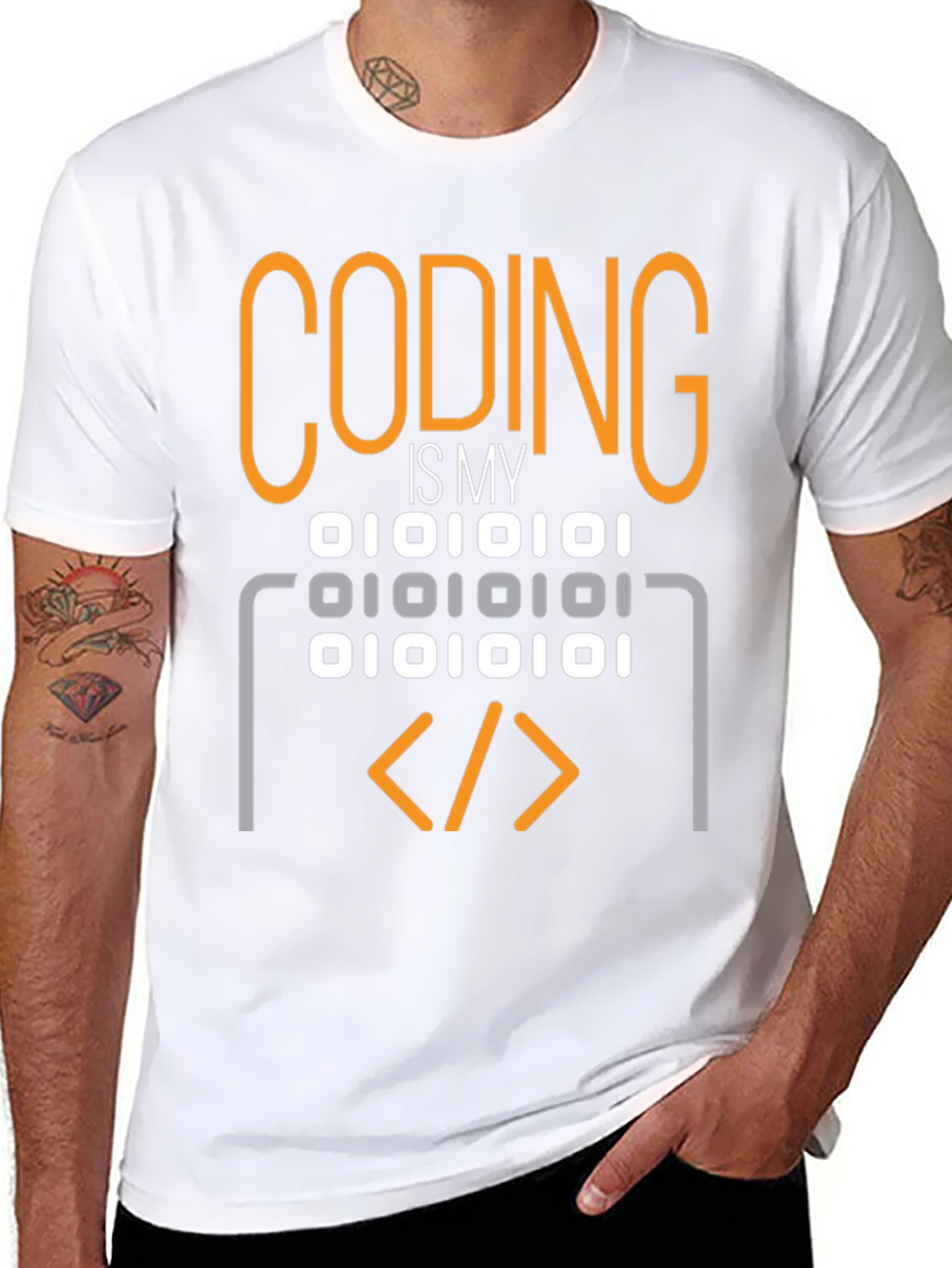 Camiseta Coding is My: Diseño Binario para Programadores