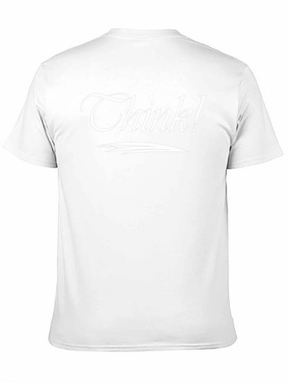 Camiseta Negra Think! para Reflexionar