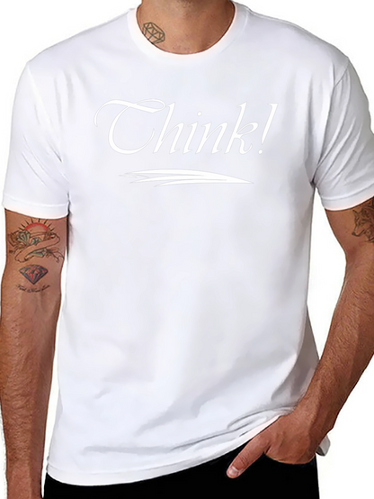 Camiseta Negra Think! para Reflexionar