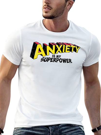 Camiseta Negra Ansiedad es mi Superpoder
