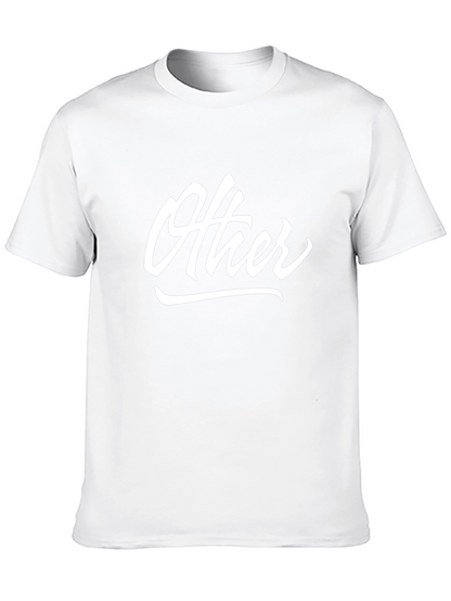 Camiseta Negra con Texto Other en Blanco