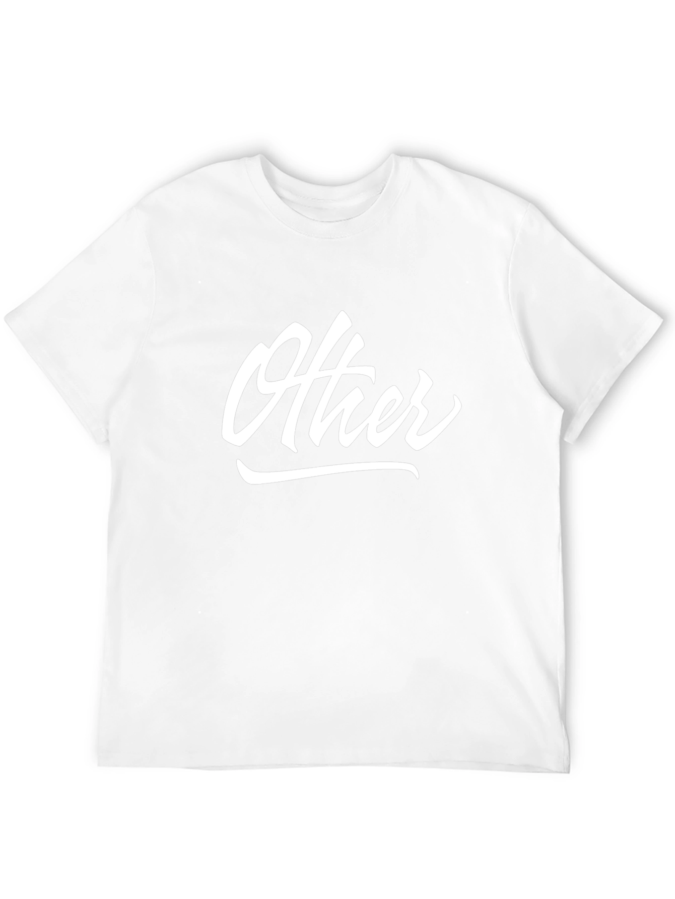 Camiseta Negra con Texto Other en Blanco