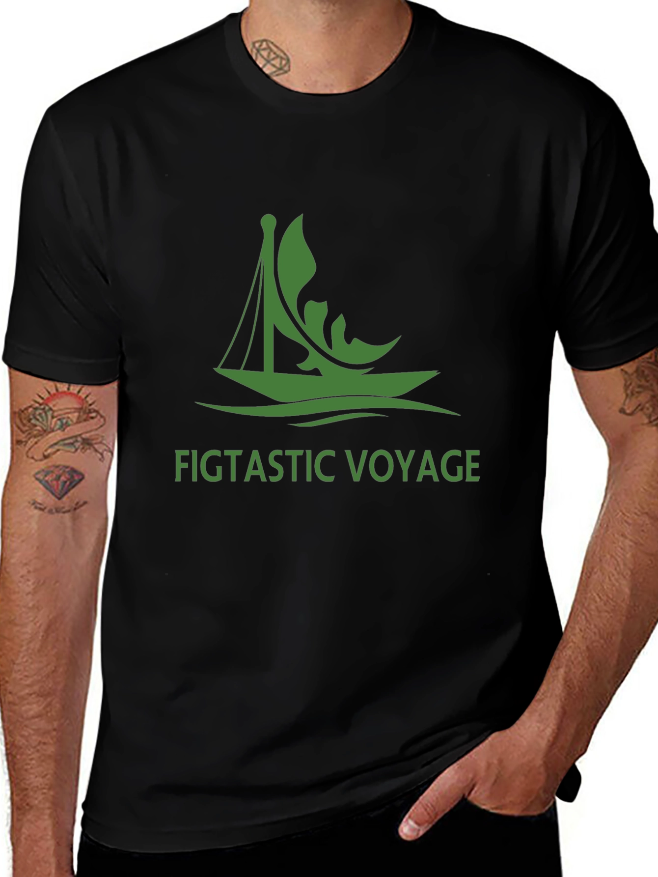 Camiseta Negra: Figtastic Voyage