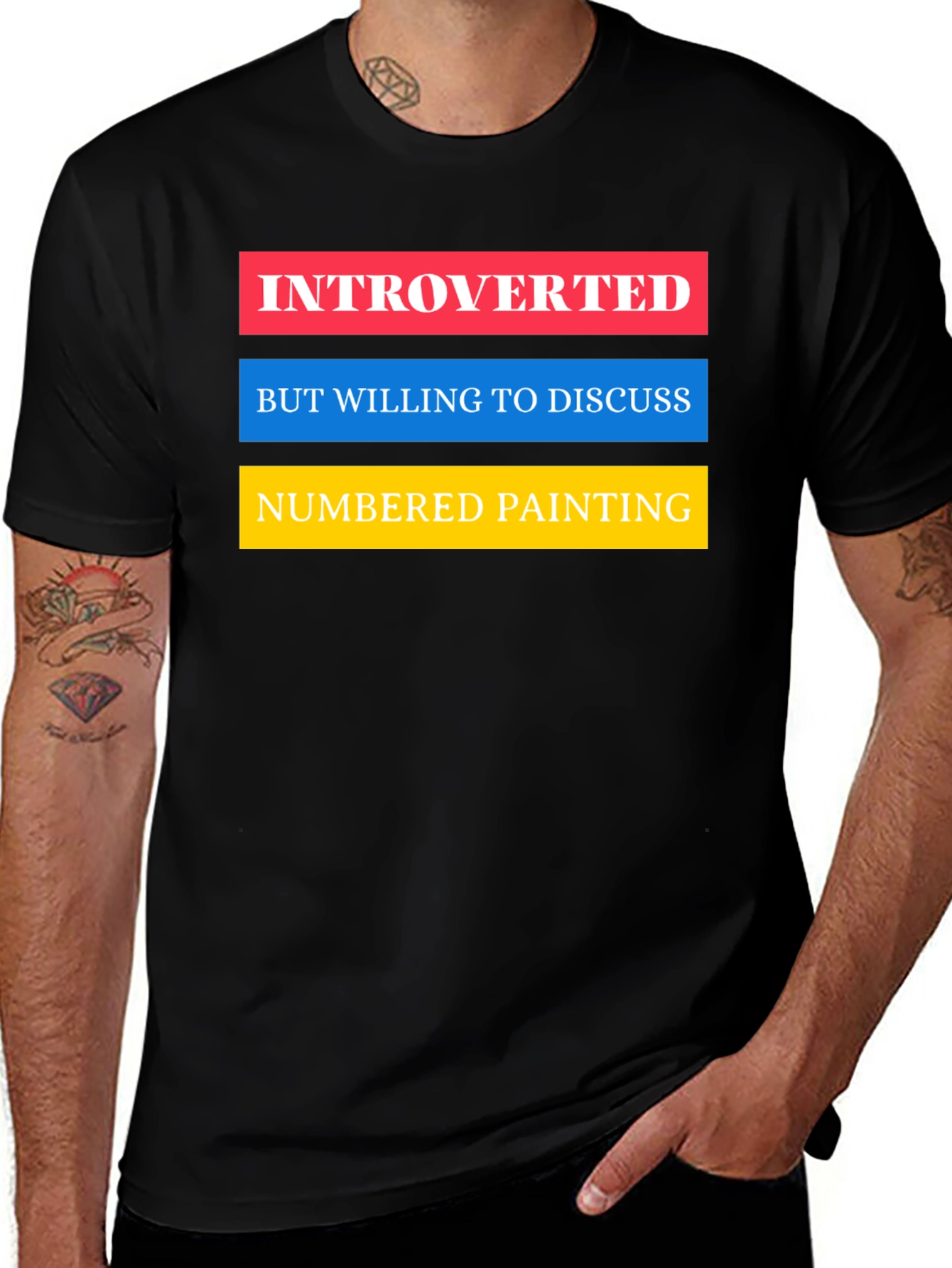 Camiseta Introvertido - Arte Numerado