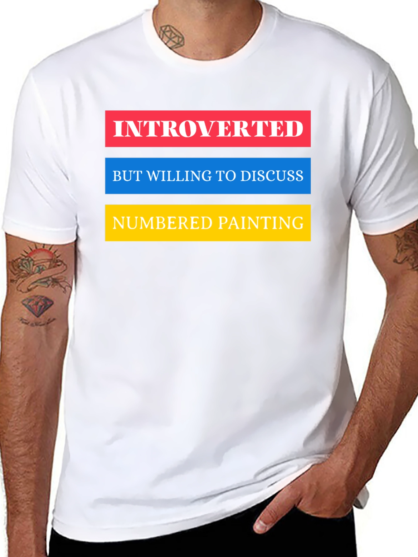 Camiseta Introvertido - Arte Numerado