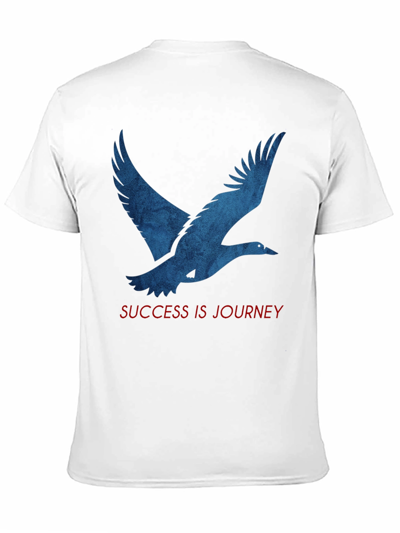 Camiseta Negra: Pájaro Azul y Mensaje Inspirador