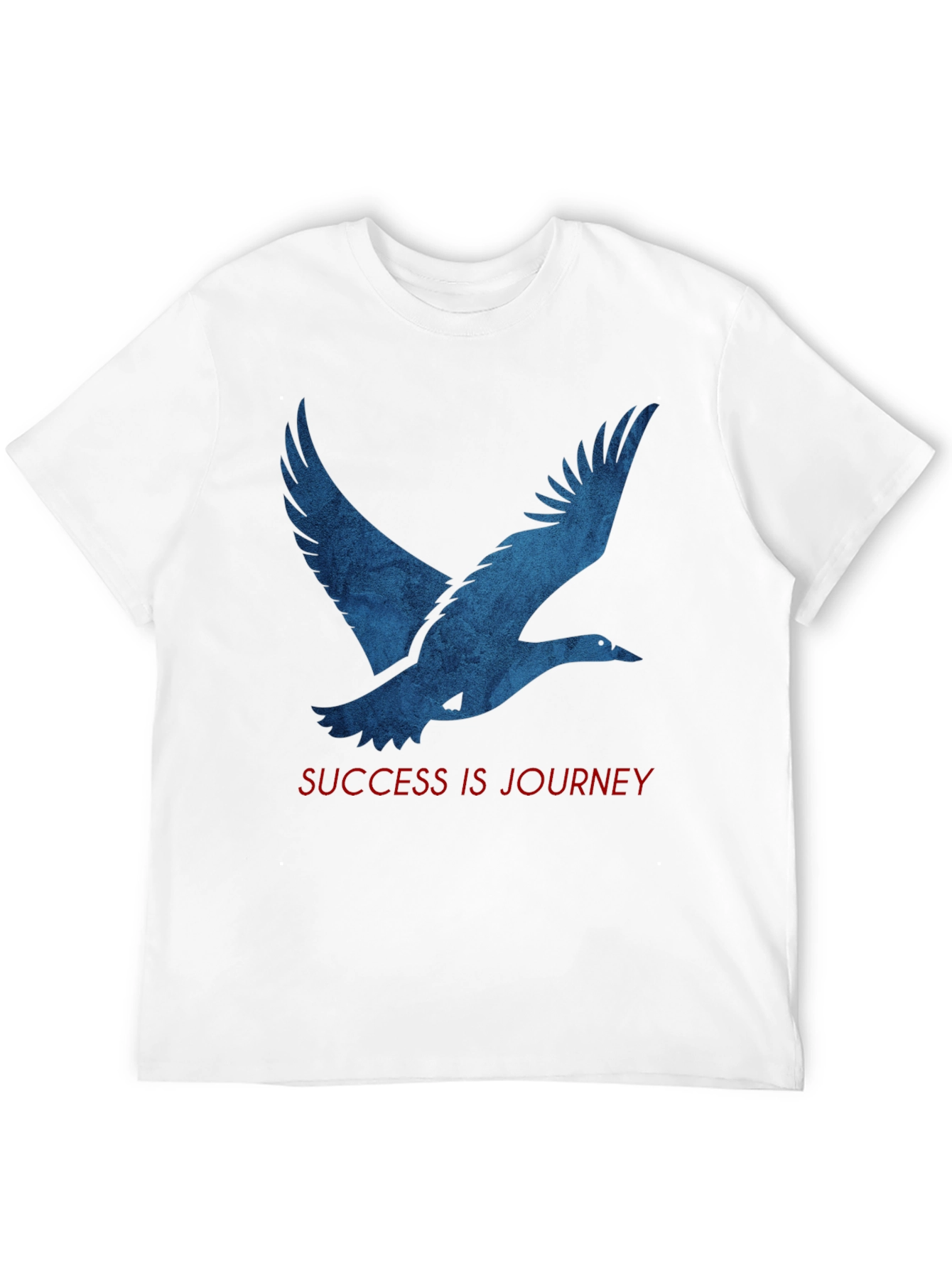 Camiseta Negra: Pájaro Azul y Mensaje Inspirador