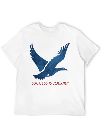 Camiseta Negra: Pájaro Azul y Mensaje Inspirador