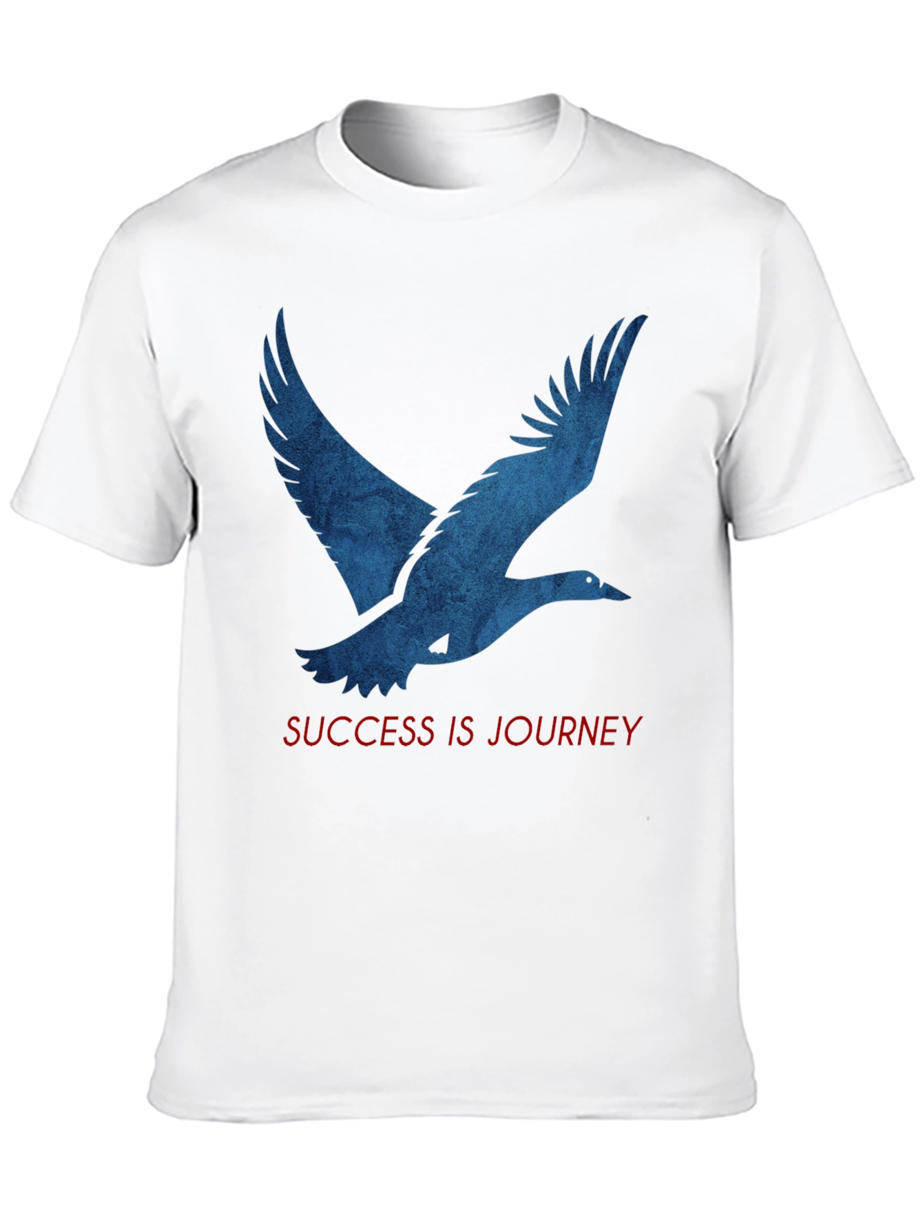 Camiseta Negra: Pájaro Azul y Mensaje Inspirador