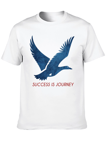 Camiseta Negra: Pájaro Azul y Mensaje Inspirador