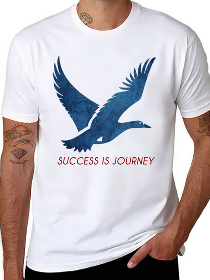 Camiseta Negra: Pájaro Azul y Mensaje Inspirador
