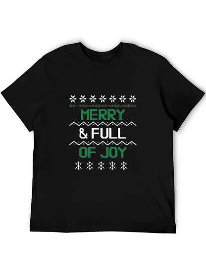 Camiseta Navideña Merry & Full of Joy
