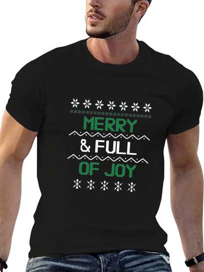 Camiseta Navideña Merry & Full of Joy