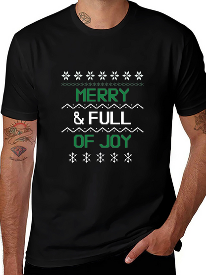 Camiseta Navideña Merry & Full of Joy