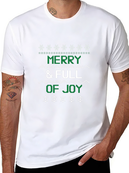 Camiseta Navideña Merry & Full of Joy