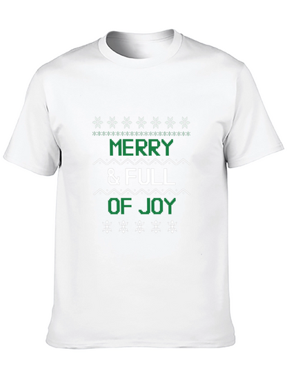 Camiseta Navideña Merry & Full of Joy