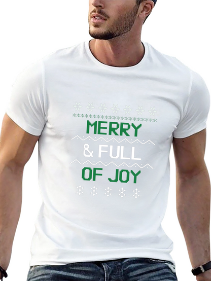 Camiseta Navideña Merry & Full of Joy