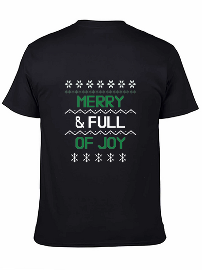 Camiseta Navideña Merry & Full of Joy