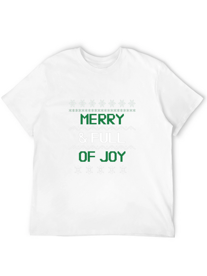 Camiseta Navideña Merry & Full of Joy
