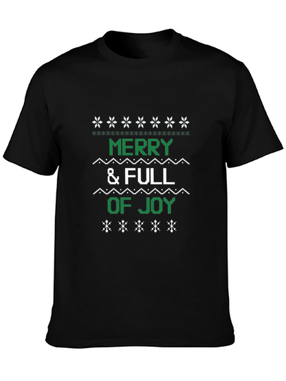 Camiseta Navideña Merry & Full of Joy