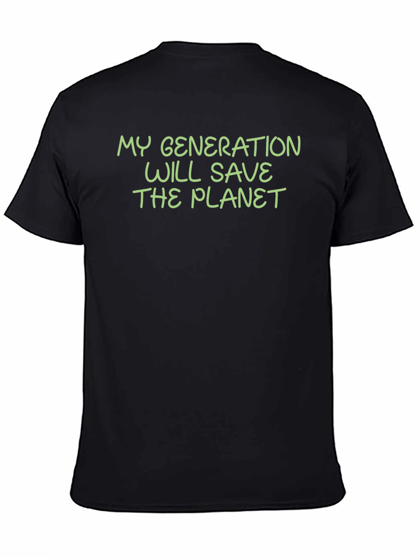 Camiseta Negra: Mi Generación Salvará El Planeta